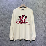 Amiri long sleeve shirts new font cobra printing