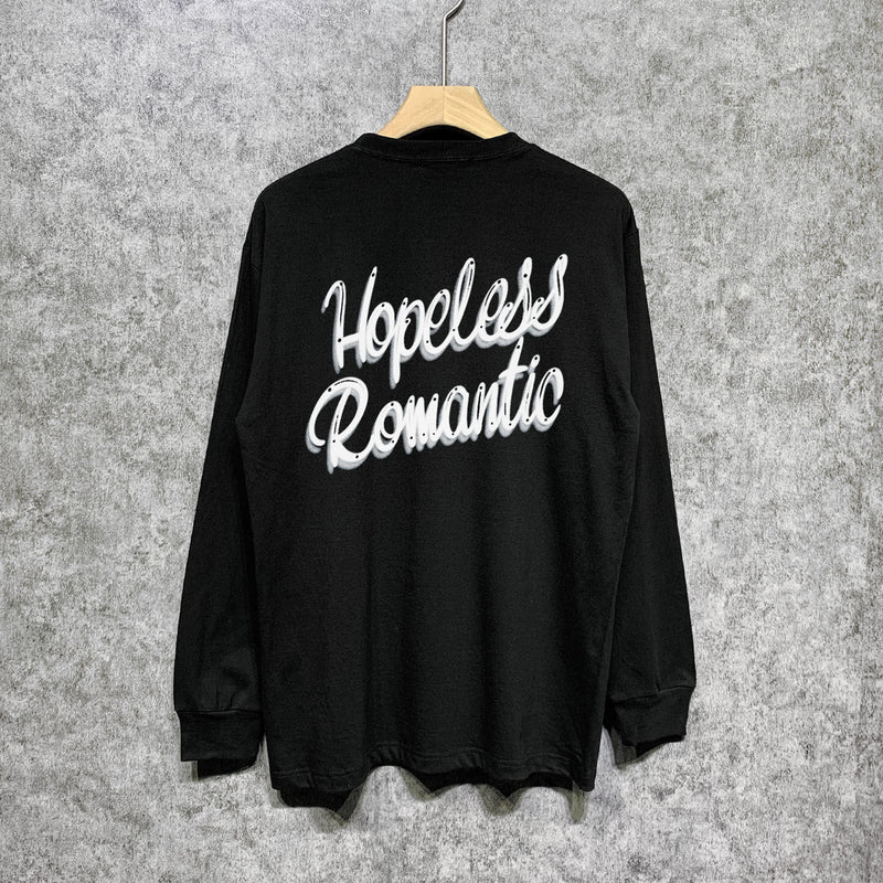 Amiri long sleeve shirts heart wolf head printing