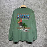 Amiri long sleeve shirts flame island printing