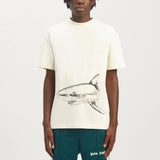 Palm Angels T Shirts Sketch Break Shark Alphabet Short Sleeve T-Shirt