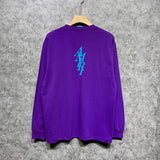 Amiri long sleeve shirts vertical small overlapping letterprinting