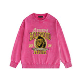 Amiri washed sweatshirt lion print washed old