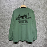Amiri long sleeve shirts california limited bone crack printing
