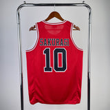 NBA Jerseys SLAM DUNK Red No. 10, Sakuragi Ikebana