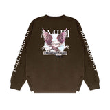 Amiri long sleeve shirts flying eagle medal printing