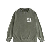 Amiri washed sweatshirt simple letter group print washed old
