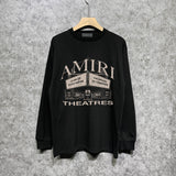 Amiri long sleeve shirts skeleton letterprinting