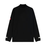 C.e sweatshirt fall and winter c.e half turtleneck nylon thread embroidered bottom shirt
