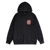 Amiri washed hoodie colorful sun washed distressed printing