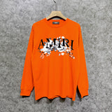 Amiri long sleeve shirts colorless flower printing