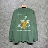 Amiri long sleeve shirts hollywood eagle printing