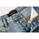 purple brand denim shorts