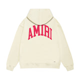 Amiri hoodie red letter bevel letterprinting