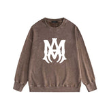 Amiri washed sweatshirt large label print washed old