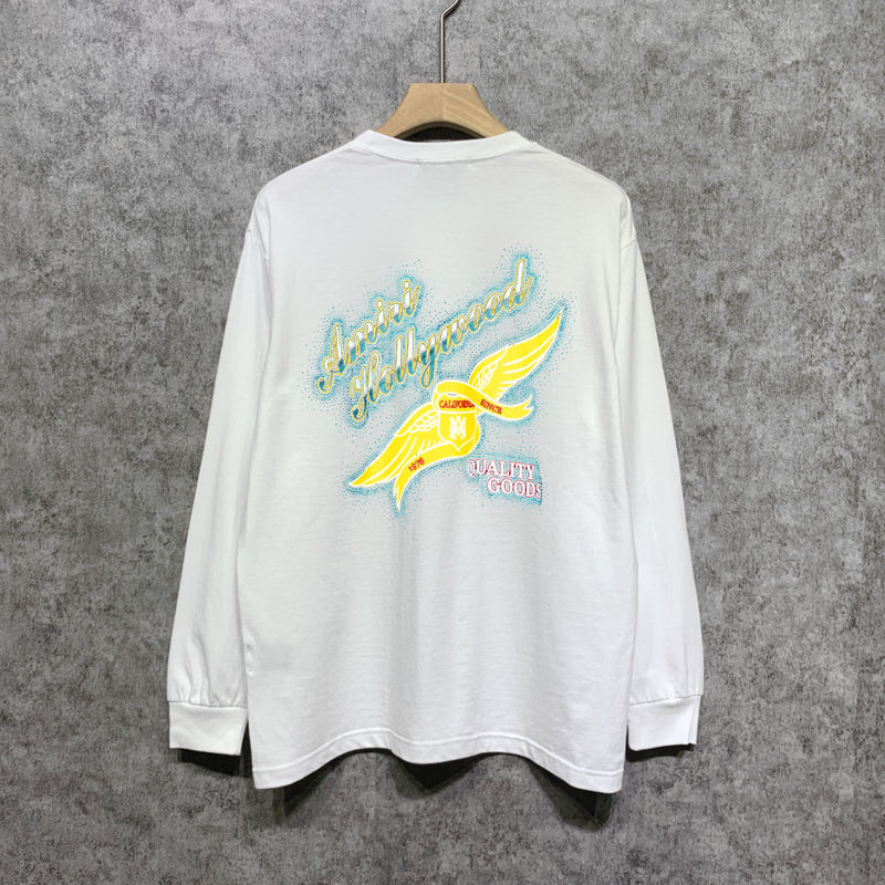 Amiri long sleeve shirts star point wings printing