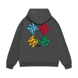 Amiri hoodie color block simple logo set print