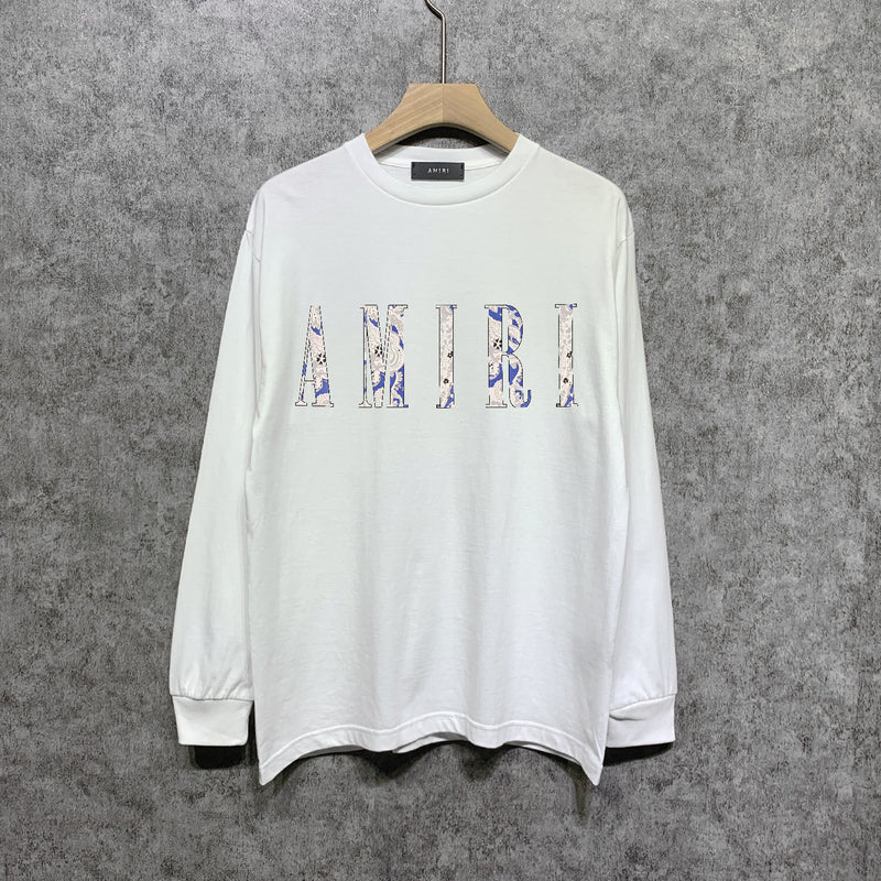 Amiri long sleeve shirts retro totem printing
