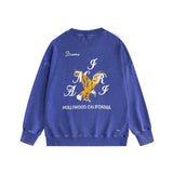 Amiri washed sweatshirt hollywood eagle printing washed and distressed