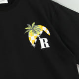 Rhude T Shirt Sunset Coconut Racing Printed Short Sleeve T-Shirt