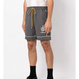 Rhude Shorts Coconut Embroidery Casual Beach Stripe Shorts