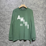 Amiri long sleeve shirts ladder text printing