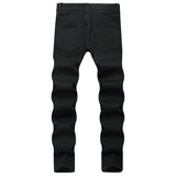 Mens Fashion Jeans Green glowing skull 5709#