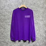 Amiri long sleeve shirts skeleton letterprinting