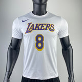 NBA Jerseys Lakers, white size 8, quick-drying short sleeves