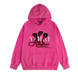 Amiri washed hoodie new font cobra washed distressed printing