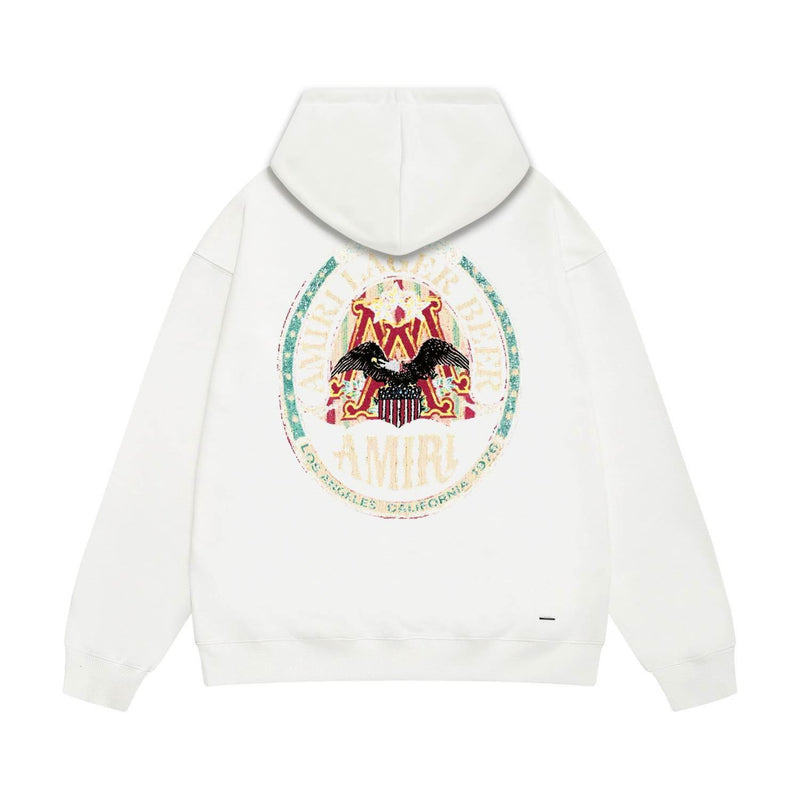 Amiri hoodie oil painting flying eagle printing