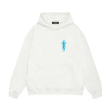 Amiri hoodie vertical small overlapping letterprinting