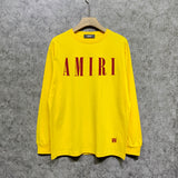 Amiri long sleeve shirts classic letter spider print