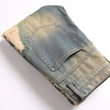 Mens Fashion Jeans Damaging embroidery 5717#