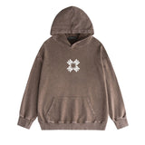 Amiri washed hoodie xiaojian letter group washed and distressed printing