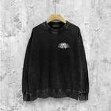 Amiri washed sweatshirt alphabet angel ball print washed old