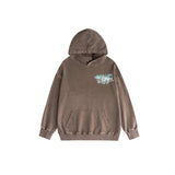 Amiri washed hoodie camellia printing