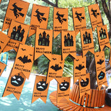 Halloween flag hanging ornaments Non-woven Fabric Letter Halloween Banner – Party & Bar Decoration