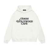 Amiri hoodie hollywood font printing