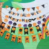 Halloween flag hanging ornaments Non-woven Fabric Letter Halloween Banner – Party & Bar Decoration