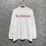 Amiri long sleeve shirts sanskrit printing