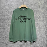 Amiri long sleeve shirts hollywood font printing