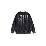 Amiri washed sweatshirt colorful ink splash paint mother printing