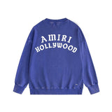 Amiri washed sweatshirt hollywood pure letterprinting washed and distressed