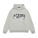 Amiri hoodie colorless floral print