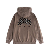 Amiri washed hoodie skeleton letter washed distressed printing