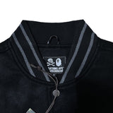 Bathing Ape jacket autumn and winter ape man letter embroidered patch leather sleeve baseball cotton jacket cotton coat