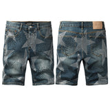 purple brand denim shorts
