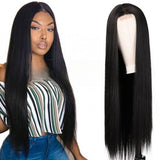 Women's Wigs Middle Part Straight Lace Front Wig