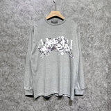 Amiri long sleeve shirts colorless flower printing
