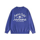 Amiri washed sweatshirt la limited art word printing washed and distressed